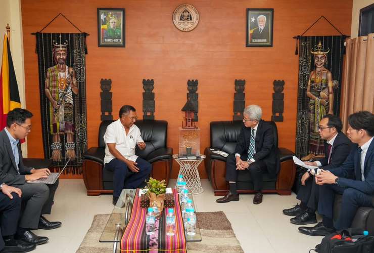 MINISTRU OBRAS PÚBLIKA HASORU SENIOR VISE PEZIDENTE JICA DESKUTE NESESIDADE GOVERNU TIMOR LESTE NIAN BA PROJEITU POTENSIAL SIRA IHA FUTURU